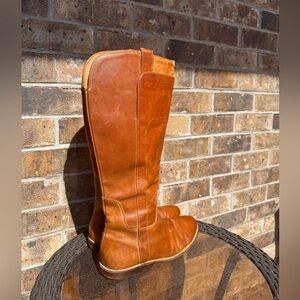Women’s Frye Paige Leather Riding Boots Distressed Brown size 8.5 Tall